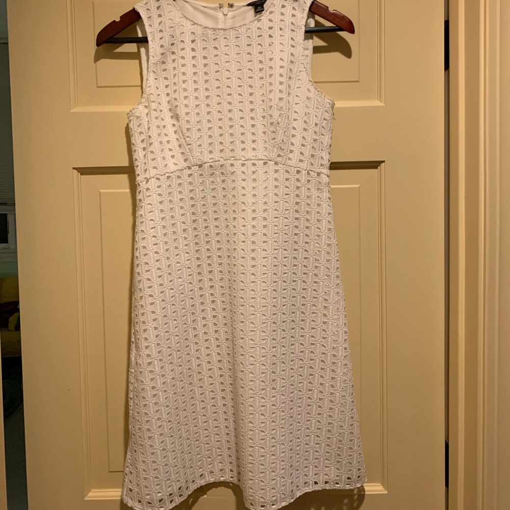 Ann Taylor petite white dress